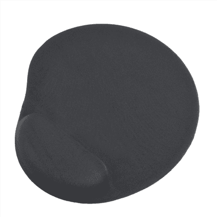 Gembird MP-GEL-BK mouse pad with gel wrist rest, 240 × 220 mm, black