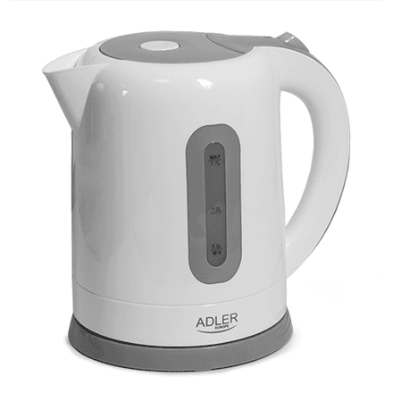 Adler AD 1234 electric kettle, 1.7 L, 2200 W, white