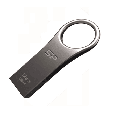 Флешка Silicon Power Jewel J80 128 ГБ, USB 3.0, серебристая