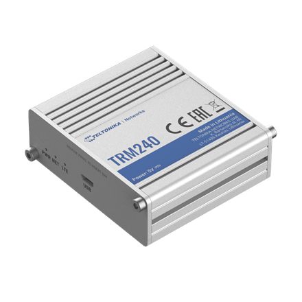 Teltonika | LTE Modem | TRM240 | No Wi-Fi | Mesh Support No | MU-MiMO No | 2G/3G | Antenna type 1xSMA for LTE | 1 x microUSB