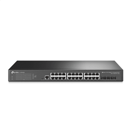Коммутатор TP-Link SG3428X, 24 порта, 4 SFP+, управляемый L2+