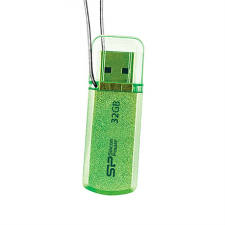 Silicon Power Helios 101 USB 2.0 mälupulk, 32 GB, roheline