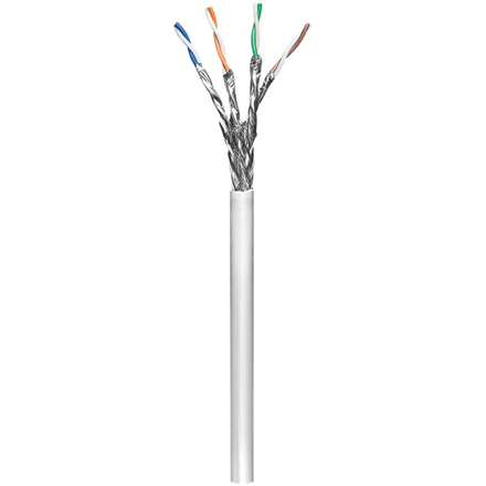 Goobay CAT6 S/FTP bulk network cable, 100 m, grey