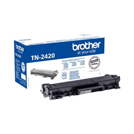 Brother TN-2420 tonerkassett, must, 3000 lehekülge