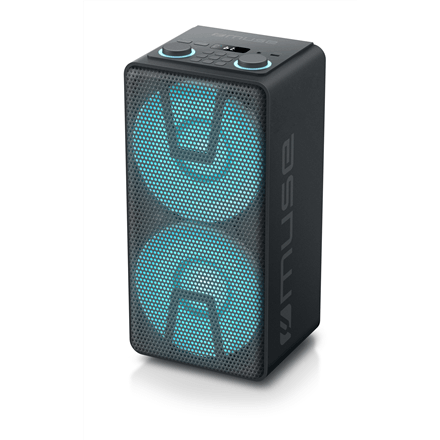 Muse M-1805 DJ party speaker, 150 W, FM radio, black