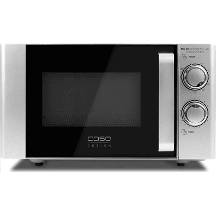 Caso Ecostyle Ceramic 03316 Microwave with Grill, 20 L, Silver
