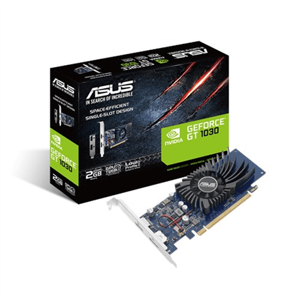 Видеокарта Asus GeForce GT 1030 2 ГБ GDDR5, HDMI и DisplayPort