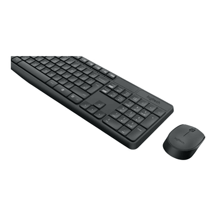 Logitech MK235 juhtmeta klaviatuur ja hiir, must