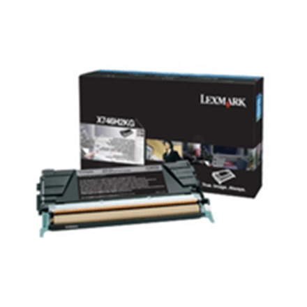 Lexmark X746H3KG Corporate toonerikassett, must, 12000 lk