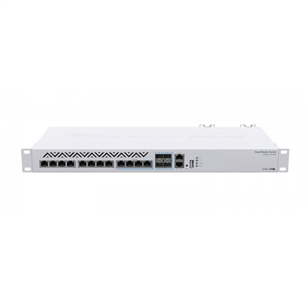 MikroTik Cloud Router Switch 312-4C+8XG-RM with RouterOS L5, 1U rackmount Enclosure | MikroTik