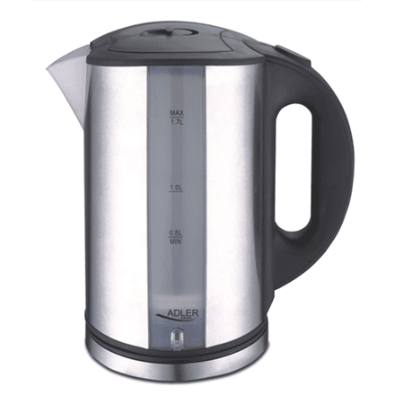 Adler AD 1216 electric kettle, 1.7 L, 2000 W, stainless steel