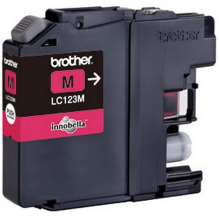 Brother LC123M tindikassett, magenta, 600 lehekülge