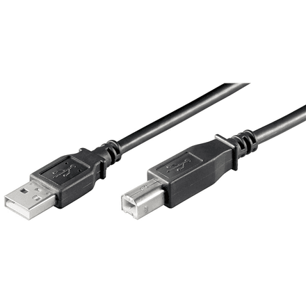 Кабель Goobay USB 2.0 Hi-Speed USB-A — USB-B, 1,8 м, чёрный
