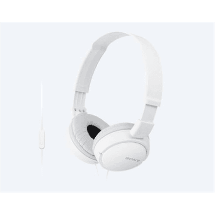 Sony MDR-ZX110AP headphones with microphone, white