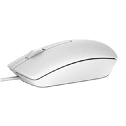 Dell MS116 оптическая мышь белая проводная