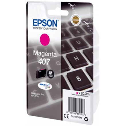 Картридж Epson C13T07U340 WF-4745, пурпурный, 1900 стр.