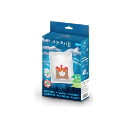 ETA ETASEN1 dust bags for Concept, ECG, Gorenje, Hyundai and more, 4 pcs
