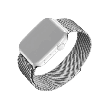Fixed Mesh Strap Apple Watch 42/44/45/46/49 mm rihm, hõbedane