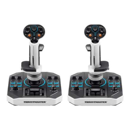 Lennujuhtkang Thrustmaster SOL-R 2 Hosas WW, valge / must