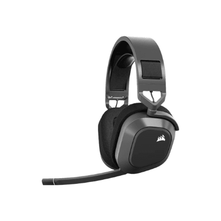 Corsair HS80 Max Wireless Gaming Headset, Steel Gray, 50 mm