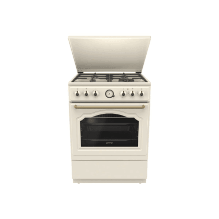 Gorenje GKS6C71CLI gaasipliit elektriahjuga, 71 L, kuldne, 60 cm