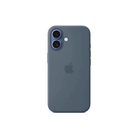 Apple Silicone Case with MagSafe for iPhone 17, Anchor Blue