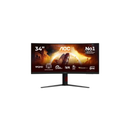 Монитор AOC CU34G4ZCA изогнутый 34" 3440x1440, 21:9, 1 мс