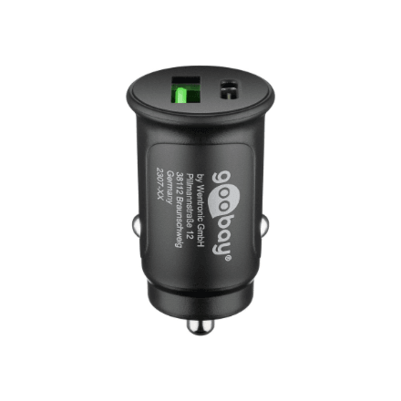 Goobay 59521 27 W Power Delivery Dual-USB Auto Fast Charger USB-C PD | Goobay