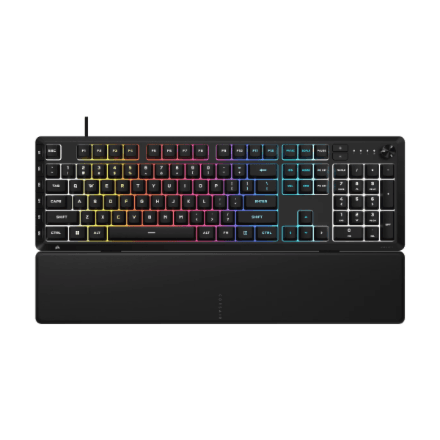Corsair Skiff 100 Plus gaming keyboard, membrane, 10-zone RGB