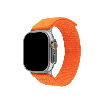 Fixed | Sporty Strap for Apple Watch Ultra 49mm | 160-210 mm | Watch strap | Orange | Nylon