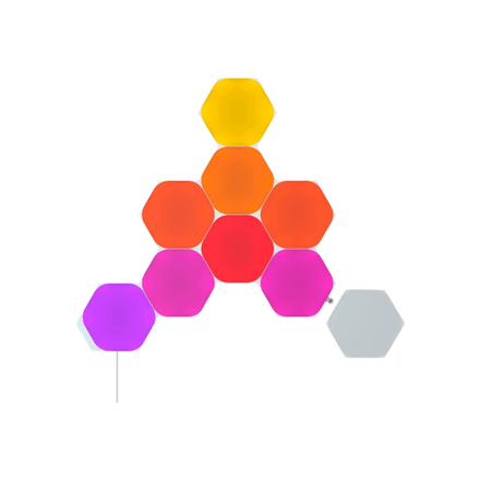 Nanoleaf Shapes Black Hexagons light panel starter kit, 9 panels