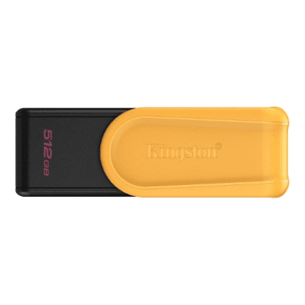 Kingston DataTraveler Exodia S 512 GB USB-mälupulk, must-kollane