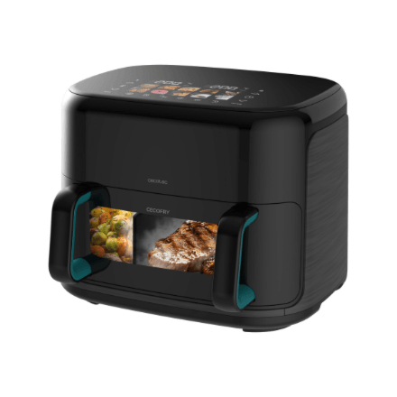 Cecotec Double hot air fryer | Cecofry&Grill Smokin'Prime 11000 | Power 2800 W | Capacity 11 L | Black
