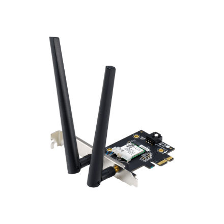 Asus | WiFi 7 PCI-E Adapter with 2 external antennas | PCE-BE6500 | 802.11be | Mesh Support No | MU-MiMO No | No mobile broadband