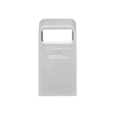 Kingston DataTraveler micro 128 GB USB-mälupulk, hõbedane