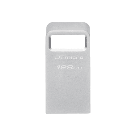 Kingston DataTraveler micro 128 GB USB-mälupulk, hõbedane