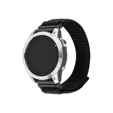 Kellarihm Garmin QuickFit 22 mm, Fixed Sporty Strap, nailon, 160–210 mm, must