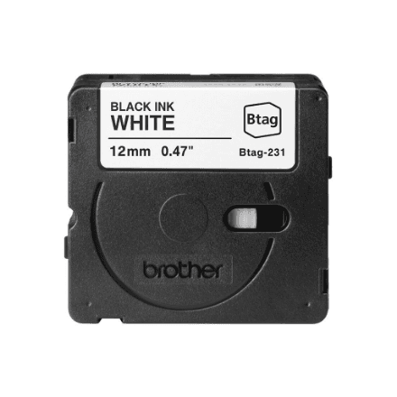 Sildilint Brother BTAG-231, must valgel