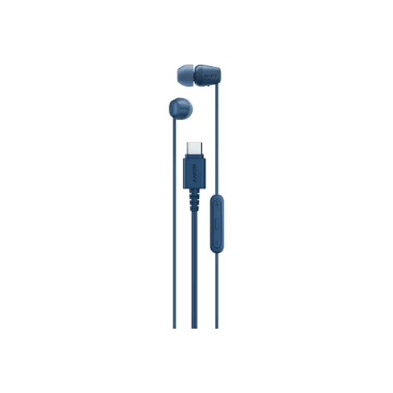 Sony IER-EX15C in-ear headphones with microphone, blue