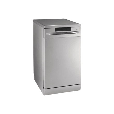 Gorenje Dishwasher | GS520E15S | Free standing | Width 45 cm | Number of place settings 9 | Number of programs 5 | Energy efficiency class E | Display | AquaStop function | Grey