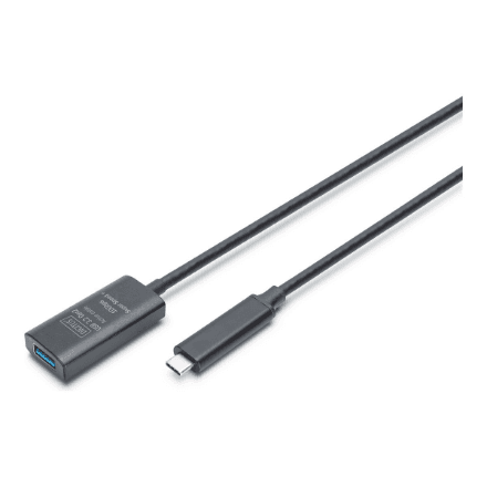 Aktiivne USB-C – USB-A pikenduskaabel Digitus, 5 m, USB 3.2 Gen 2