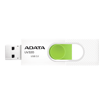ADATA UV320 32 GB USB flash drive, white/green
