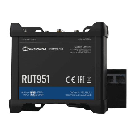 Teltonika RUT951 tööstuslik LTE-ruuter, 3 porti