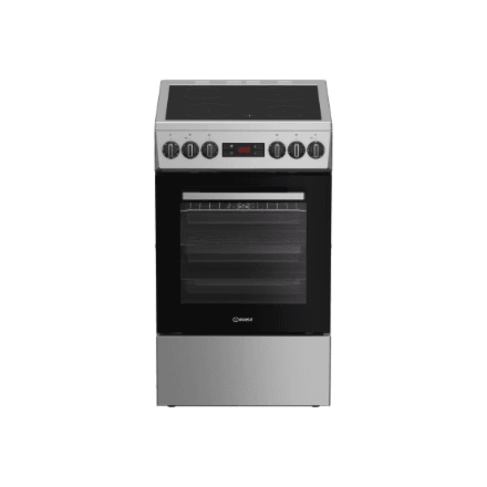 INDESIT IS5V8CSX/P Freestanding Cooker, 4 Ceramic Zones, 55 L Oven