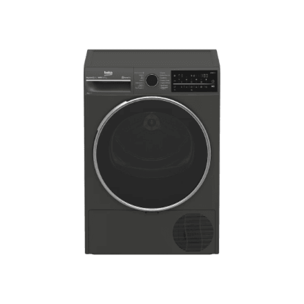 BEKO Dryer Machine | B5T89243M | Energy efficiency class C | Front loading | 9 kg | Heat pump | Digital | Depth 67 cm | Steam function | Black
