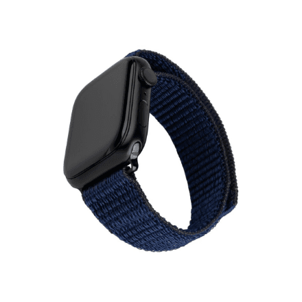 Kellarihm Apple Watch 42/44/45 mm, Fixed Sporty Strap, nailon, 160–210 mm, tumesinine