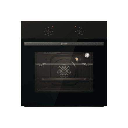 Gorenje Oven | BO6615E01B | 60 L | Electric | EnamelClean | Push pull buttons | Convection | Height 59.5 cm | Width 59.5 cm | Black