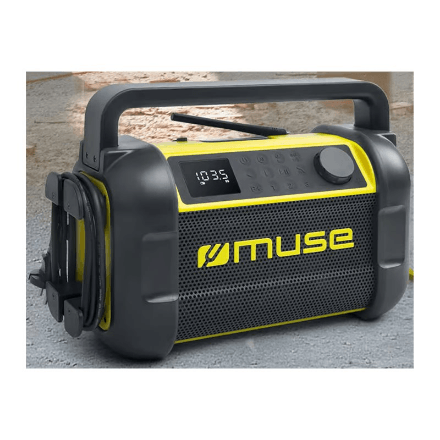 Muse | M-928 BTY | Jobsite Radio speaker | Waterproof | Bluetooth | Wireless connection | Portable | NFC features | Black/Yellow