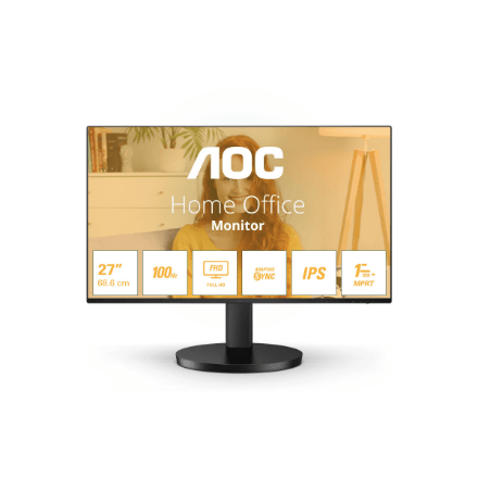 AOC | 27B3HA2 | 27 " | IPS | 16:9 | 100 Hz | 1 ms | 1920 x 1080 pixels | 250 cd/m² | HDMI ports quantity 1 | Black | Warranty 24 month(s)