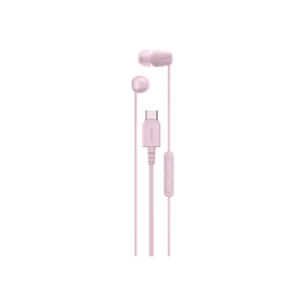 Sony IER-EX15C in-ear headphones with microphone, pink